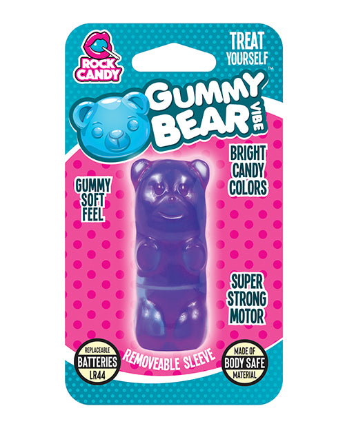 Rock Candy Gummy Bear Mini Vibrator - Sweet Pleasure Awaits Product Image.