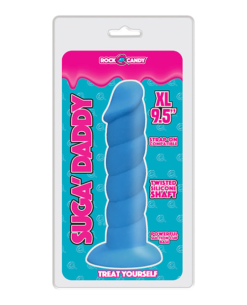 Rock Candy Suga Daddy Consolador de Silicona Azul Product Image.