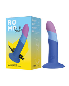 Romping Blue Delight: ROMP Piccolo 3 Color Dildo