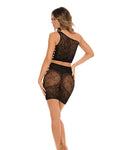 Rene Rofe Secret Laced Top & Skirt Set: Unveil Your Inner Goddess