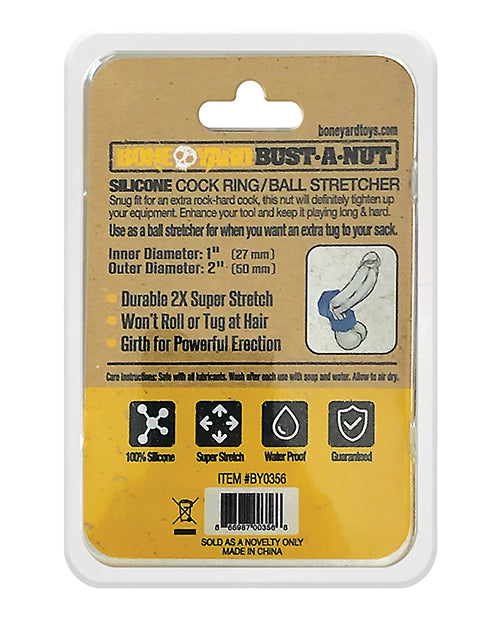 Boneyard Bust A Nut Cock Ring: Enhance Pleasure & Performance Product Image.