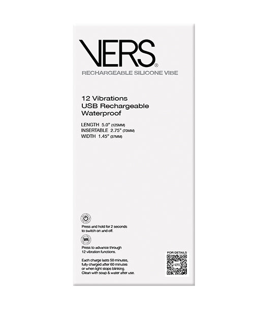 Vibrador VERS Plug - Negro Product Image.