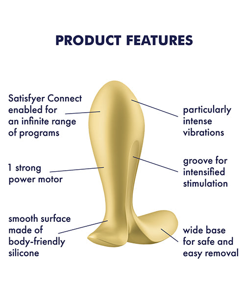 Satisfyer Intensity Plug - Purple: Heightened Pleasure & Elegance Product Image.