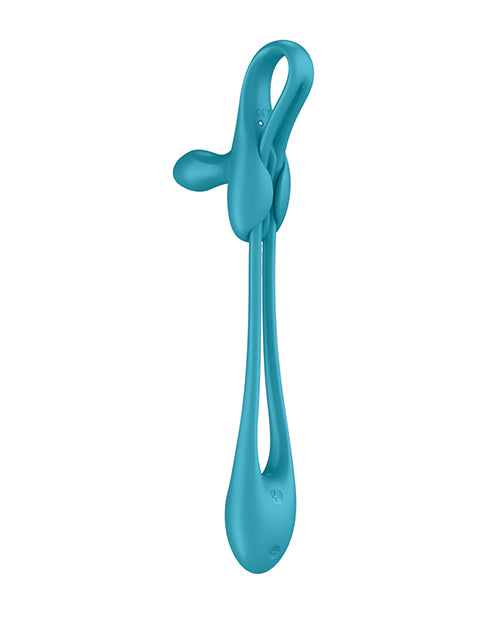 Satisfyer Plug & Play Couples Multi Vibrator - Blue/Green - featured product image.