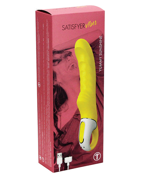 Satisfyer Vibes Yummy Sunshine Vibrator - Ultimate Pleasure & Flexibility Product Image.