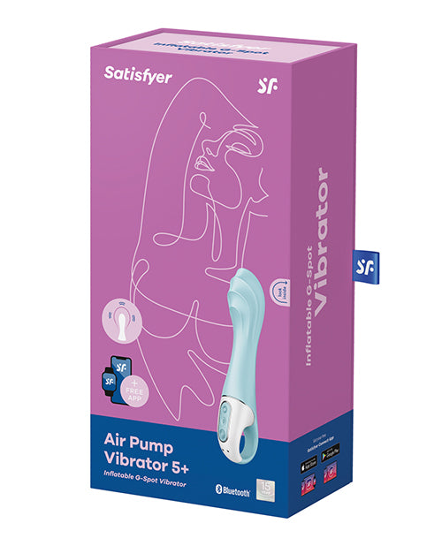 Satisfyer Air Pump Vibrator 5+: tamaño personalizable, vibraciones potentes, orientación al punto G Product Image.