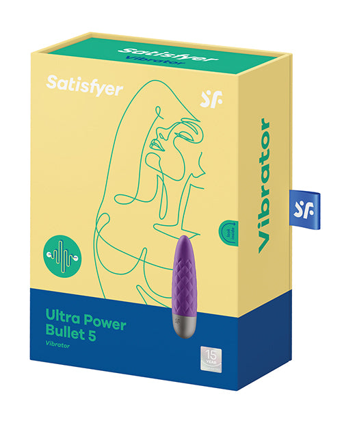 Satisfyer Ultra Power Bullet 5 - Violet: Intense Stimulation On-The-Go Product Image.