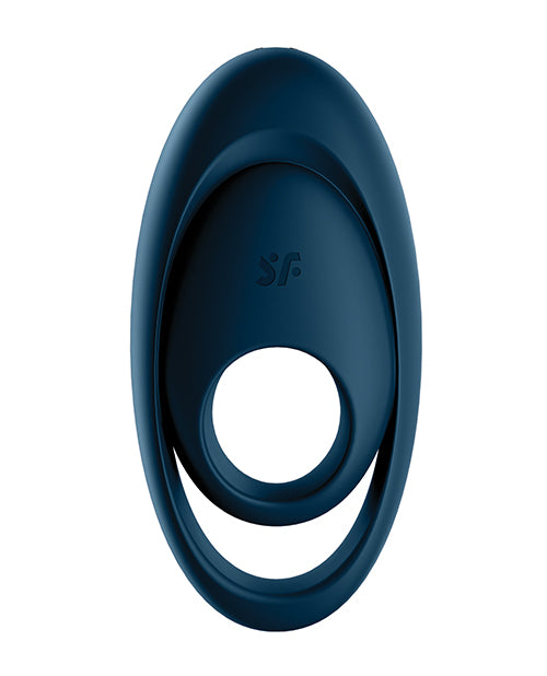 Satisfyer Glorious Duo Ring Vibrator - Dark Blue Product Image.