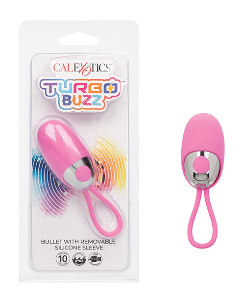 Estimulador Turbo Buzz Bullet con funda de silicona extraíble Product Image.