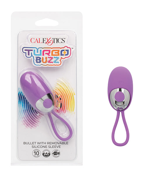 Estimulador Turbo Buzz Bullet con funda de silicona extraíble Product Image.