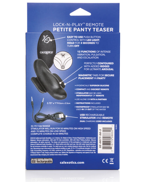 Lock-N-Play Remote Petite Panty Teaser: Intense Pleasure On-The-Go Product Image.