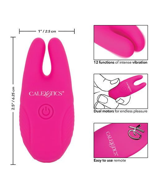 Silicone Nipple Clamps with Remote Control - Hands-Free Stimulation Product Image.