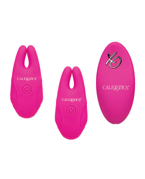 Silicone Nipple Clamps with Remote Control - Hands-Free Stimulation Product Image.