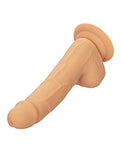 Silicone Studs 6" Dildo - Captivating Brown Elegance