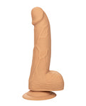 Silicone Studs 6" Dildo - Captivating Brown Elegance