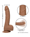 Brown Delight Silicone Studs 8" Dildo