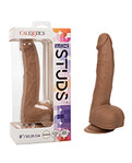 Brown Delight Silicone Studs 8" Dildo