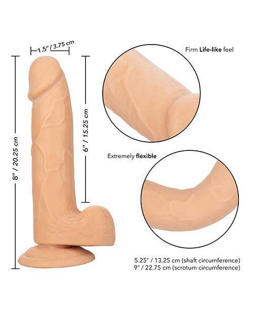 Size Queen 6" Realistic Dildo Product Image.