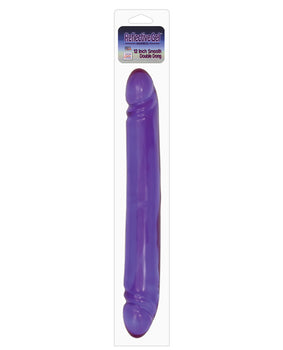 12" Reflective Gel Smooth Double Dong - Lavender - Featured Product Image
