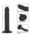 Pendiente anal delgado de silicona CalExotics - Negro