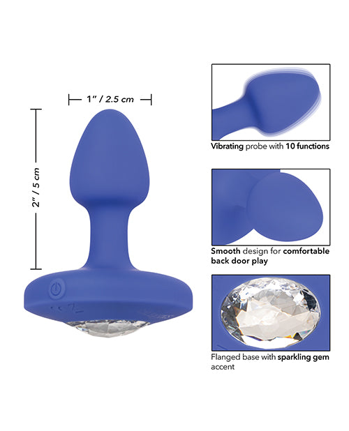 Sonda vibratoria recargable azul Cheeky Gems - Un placer intenso te espera Product Image.