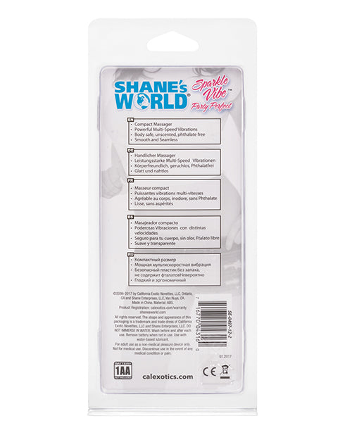 Shane's World Sparkle Vibe: Glamorous Mini Vibrator Product Image.