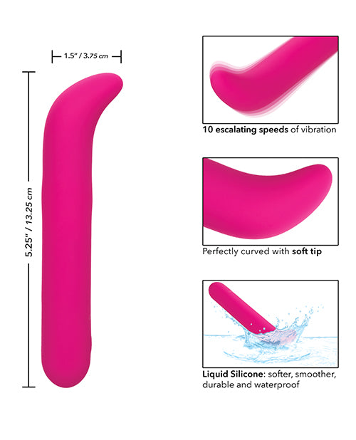 Blissful Temptation: Vibrador G de silicona líquida rosa - 10 velocidades Product Image.