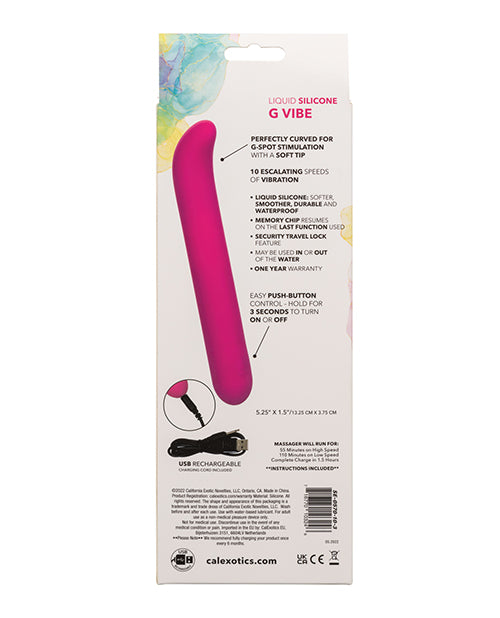Bliss Pink Liquid Silicone G Vibe - 10 Speeds: Ultimate Pleasure Companion Product Image.