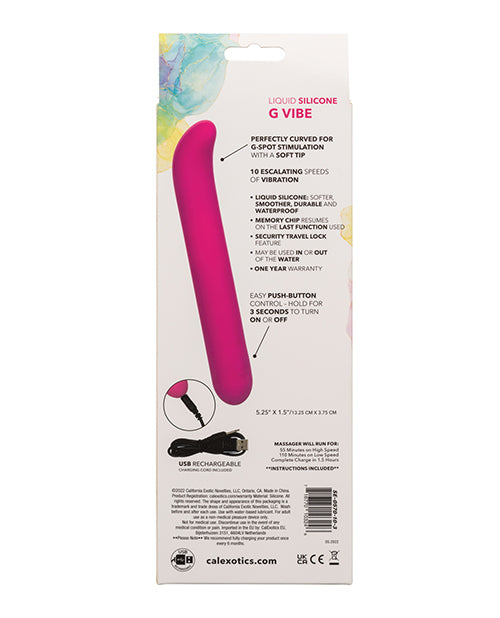 Blissful Temptation: Vibrador G de silicona líquida rosa - 10 velocidades Product Image.