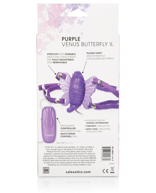 Venus Butterfly 2 - Vibrador Mariposa de Placer Manos Libres Morado Product Image.