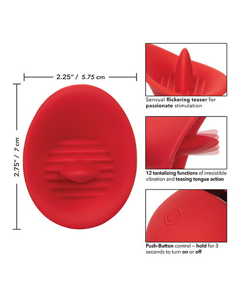 French Kiss Seducer: On-the-Go Pleasure Buddy - Red Product Image.