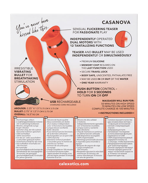 French Kiss Casanova - Red: Intense Pleasure Upgrade Product Image.