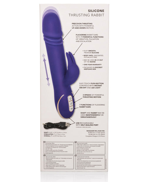 Jack Rabbit Signature Silicone Thrusting Rabbit - Purple Product Image.