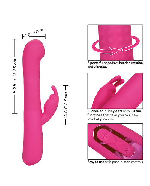 Jack Rabbit Elite Beaded G Rabbit - Rosa: el máximo placer Product Image.