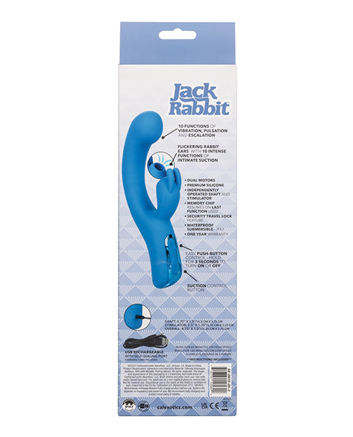 Conejo de succión Jack Rabbit Elite - Azul: Un viaje de sensualidad Product Image.