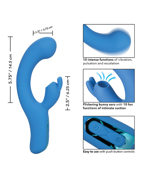 Jack Rabbit Elite Suction Rabbit - Blue: A Journey of Sensuality Product Image.