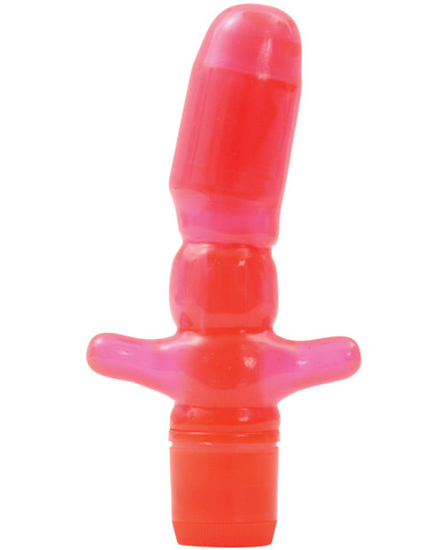 Intense Pleasure: Pink Vibrating Anal T Product Image.