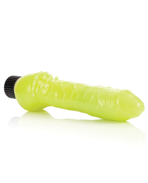 Glow-In-The-Dark Jelly Pleasure Vibrator Product Image.