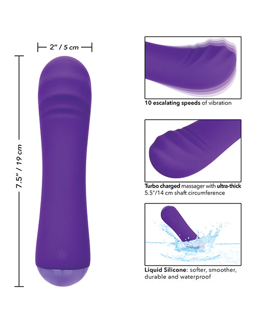 Vibrador morado Thicc Chubby Buddy: tu compañero de placer definitivo Product Image.