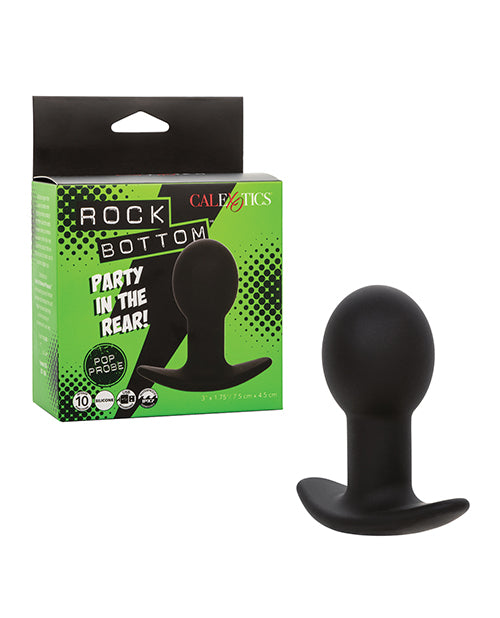 Sonda anal Rock Bottom Pop - Negro Product Image.