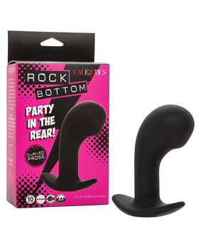 Sonda de próstata curvada Rock Bottom - Negro - Featured Product Image