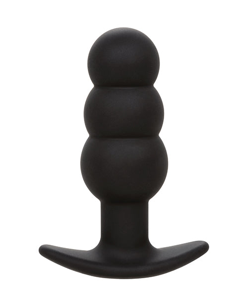 Rock Bottom Beaded Anal Probe in Black: A Journey of Ecstasy Product Image.