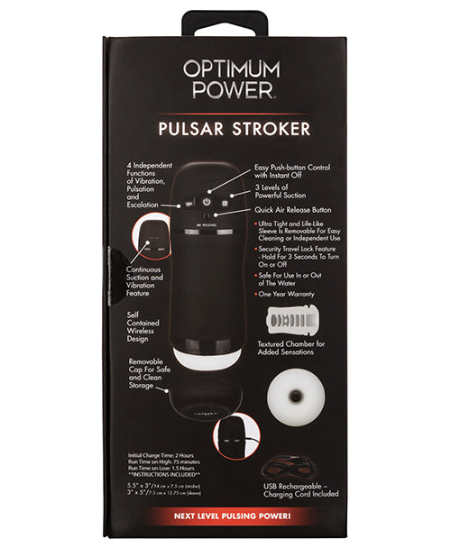 Optimum Power® Pulsar Stroker - A Journey of Intimate Pleasure Product Image.