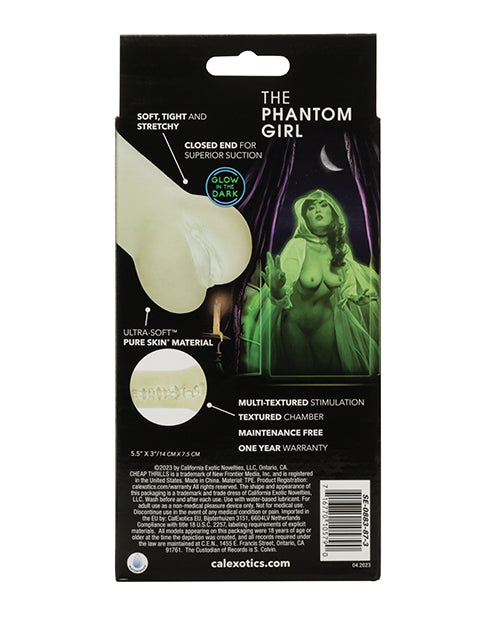Cheap Thrills® The Phantom Girl Glow-in-the-Dark Textured Masturbator Product Image.