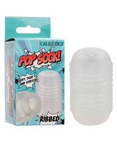 Intimate Indulgence: Pop Sock Ribbed Masturbator