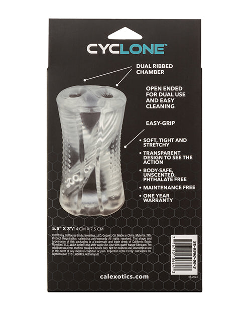 Cyclone Dual Ribbed Stroker: Intense Pleasure Whirlwind Product Image.