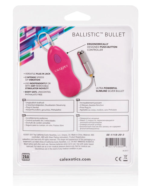 Bala Balística: Intenso Placer Vibrante Product Image.