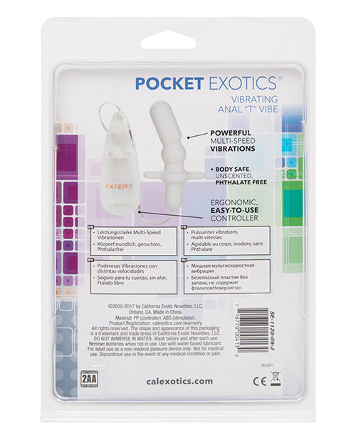 Pocket Exotics Anal T Vibe: eleva tu placer 🌟 Product Image.