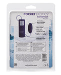 Bala impermeable Pocket Exotics - Púrpura: poder de placer de 4 velocidades