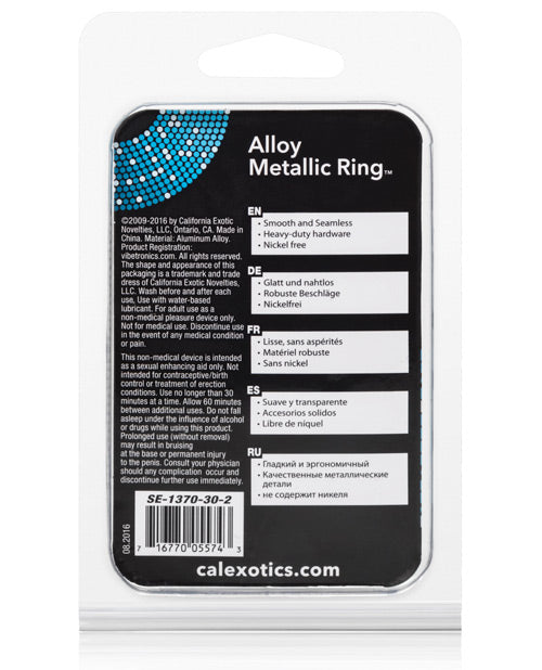 California Exotic Novelties Alloy Metallic Ring Product Image.